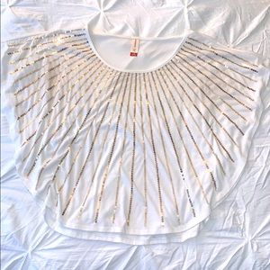 ✨ No Boundaries Gold Sequin Winged T-Shirt ✨